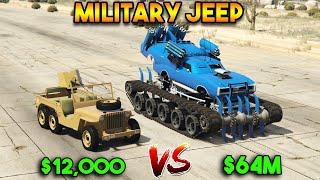 GTA 5 CHEAP MILITARY JEEP VS EXPENSIVE MILITARY JEEP (WHICH IS BEST?)