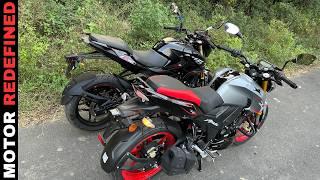 Finally All new 2024 TVS Apache 160 4V USD Vs Bajaj Pulsar N160 Ride Comparison is Here.