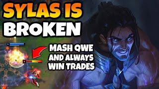 SYLAS is the MOST BROKEN MID. 50% CDR BUILD means you just MASH QWE and WIN.