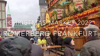 Frankfurt Romerberg Square Christmas Markets Germany Dec 22! Römerberg Weihnachtsmärkte Deutschland