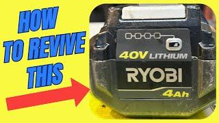 How to Reset a Ryobi 4 Amp 40 Volt Battery - Step-by-Step DIY Guide for Repair & Recharge"