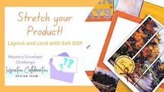 Stretch Your Product!//6x6 paper for a scrapbook layout and card