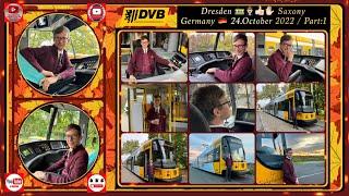 Dresden Tram line 7 with the Tram driver Dominik / Part:1 / 24.10.2022 / Tramlinie 7 mit Umleitung