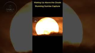 Stunning Sunrise Waking Up Above the Clouds  #foryou #fypシ゚viral #sunrise  #sun #shortsviral