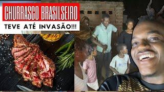 FIZ CHURRASCO IGUAL DO BRASIL PRA MINHA FAMÍLIA (vizinhos invadiram e animou)