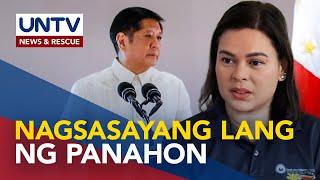 VP Sara, tinuligsa ang umano’y panggigipit sa kanya at pagsasayang ng oras ng PBBM admin