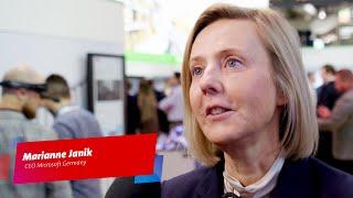 Marianne Janik, CEO Microsoft Germany at HANNOVER MESSE 2023