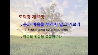 도덕경道德經 DaodeJing 선비수학자 제12장 - 오색영인목맹五色令人目盲 - 몸과 마음을 부리지 말고 기르라 - 마음의 밑동을 북돋아주라 - 재활용 기억 상자