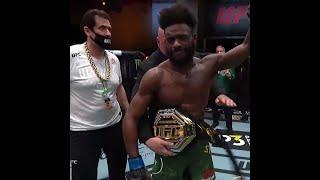 Due to an intentional foul, @FunkMasterMMA is the new bantamweight champion