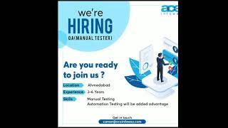 JOBS IN ahmedabad | Tester