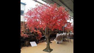 Autumn is here, are you ready? Artificial red maple trees.