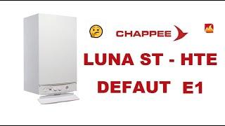 How to unblock a CHAPPEE LUNA ST HTE boiler with fault E1?