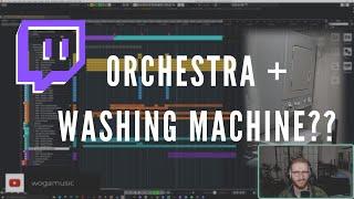 Composing LIVE with a recording of my INSANE washing machine!