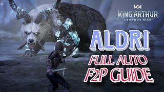 Pure F2P Lineup for Aldri - King Arthur Legends Rise