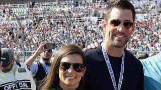 Aaron Rodgers and Danica Patrick Show Off Some Major PDA During Daytona 500