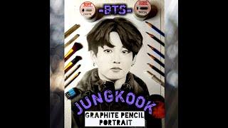 BTS JUNGKOOK Portrait - Euphoria/Dynamite Music | Using graphite pencils | C21 ARTWORKS