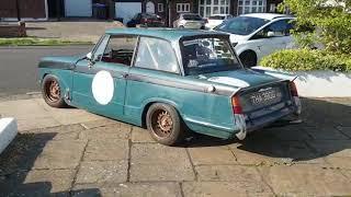 Triumph Herald 13 60 saloon exhaust noise