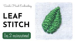 How to do Leaf Stitch