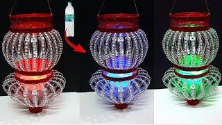 Lantern/Tealight Holder made from waste Plastic Bottle | Best out of waste home decoration ideas