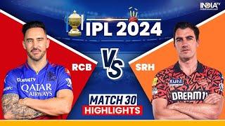 IPL 2024 RCB VS SRH MATCH 30 HIGHLIGHTS #virat #video Travis hade 202 run