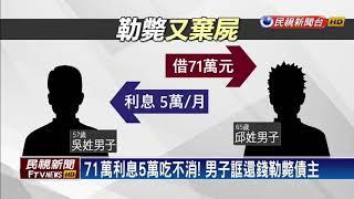 宜蘭驚傳兇殺案！不滿追討利息 男子勒斃債主－民視新聞