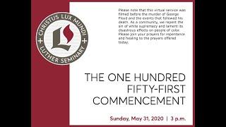 Luther Seminary Commencement 2020