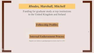 Fellowship Opportunities for Recent Alumni: Apply for the Rhodes, Marshall, or Fulbright