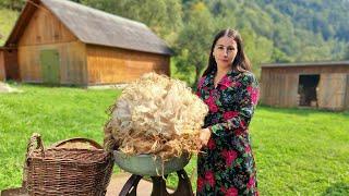 One day of life high in the mountains! Cooking vegetable stew