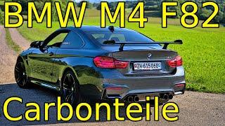 Bmw M4 F82: Carbon Spoiler und Frontaufsatz von M Performance