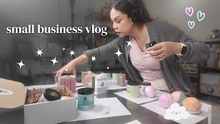 Shipping LOTS of Orders , Making Scrubs, New Fragrance Oils | studio VLOG