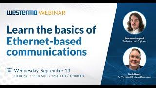 Westermo webinar: Learn the basics of Ethernet based communications