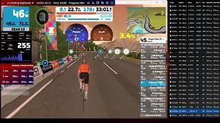 Zwift Steve Snary In Cs!  AJ ISSAC for the WIN, but Issac not happy!