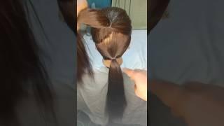 Different style 2 ponytail bun hairstyle #trending #hairstyle #hair #hairstyles #shorts #viralshorts