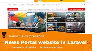 News portal website in Laravel | Multilanguage newspaper website | Robot Balok