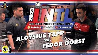 9-Ball - FEDOR GORST vs ALOYSIUS YAPP - 2023 International Open