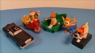 1996 DISNEY'S OLIVER and COMPANY FULL SET OF 5 BURGER KING MOVIE COLLECTIBLES VIDEO REVIEW