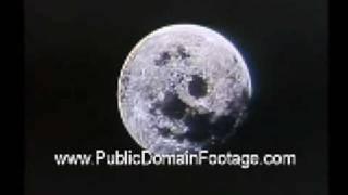 Moon Zoom Public Domain Archival Stock Footage - www.PublicDomainFootage.com