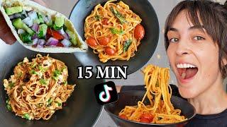 I Tried Viral VEGAN 15 Minute TikTok Meals