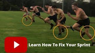 Rugby Players Speed training, Fixing sprint technique, Great for coaches and players