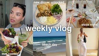 weekly vlog  beach day, paint & pizza with the girlies, JHM jewellery box + more