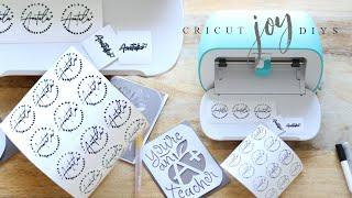 CRICUT JOY TUTORIAL-DIY LABELS & CARD MARKING