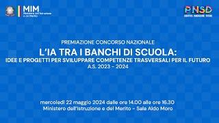 Premiazione concorso “L’IA tra i banchi di scuola”. Anno scolastico 2023/2024