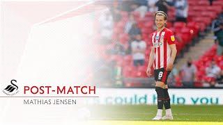 POST-MATCH: Mathias Jensen on promotion to the Premier League