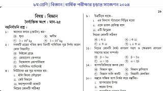 নবম শ্রেণীর বিজ্ঞান বার্ষিক পরীক্ষার সাজেশন ২০২৪ | Biggan Suggestion class 9 | Annual Exam 2024