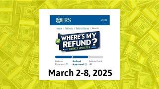 IRS Tax Refund Updates March 2-8, 2025 – Transcript Codes & Direct Deposit Dates