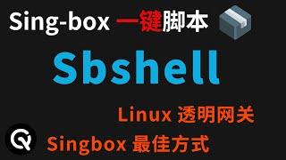 从零开始：使用sbshell快速配置SingBox、sing-box使用的最佳方式、新手小白的福音、Linux透明网关