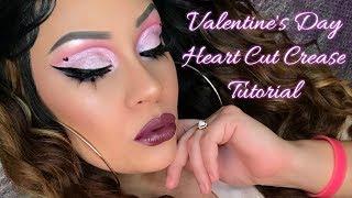 Valentne's Day Heart Cut Crease Tutorial