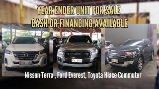 Used cars philippines 2024 - SUV's & Van Year-Ender Sale - Nissan Terra, Ford Everest, Toyota Hiace