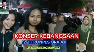 Konser kebangsaan 12 tahun ponpes ora aji Pimp Gus Miftah di lapangan Temanggal Purwomartani Kalasan