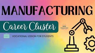 Manufacturing - CAREER CLUSTERS Student Job Skills Exploration Lesson